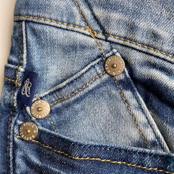 Rock & Republic Roth Women’s Jeans Flare 10M R010549 Dark Wash - Picture 4 of 8